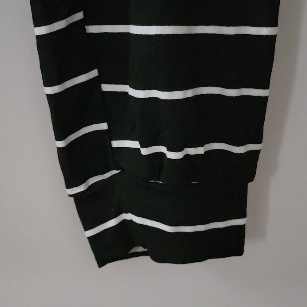 SOLD - NWT Black and White Striped Jumpsuit - Picture 5 of 7